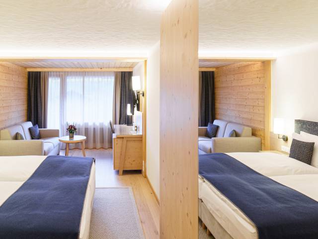 Doppelzimmer des Hotel Gstaaderhof in Gstaad