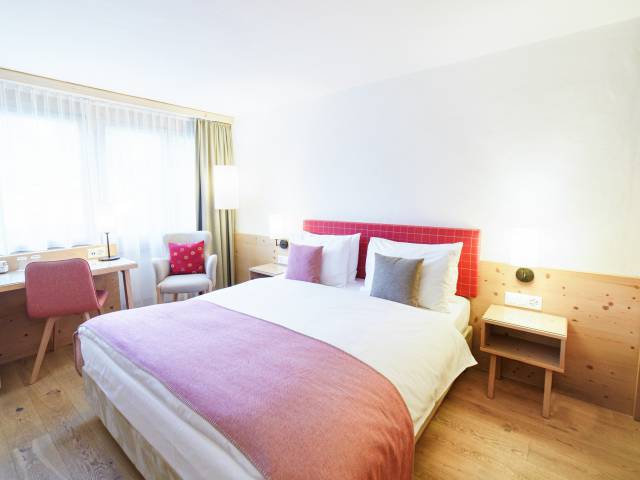 Doppelzimmer im Hotel Gstaaderhof in der Schweiz