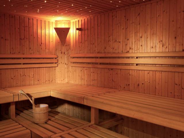 Sauna im Wellnessbereich des Hotel Gstaaderhof