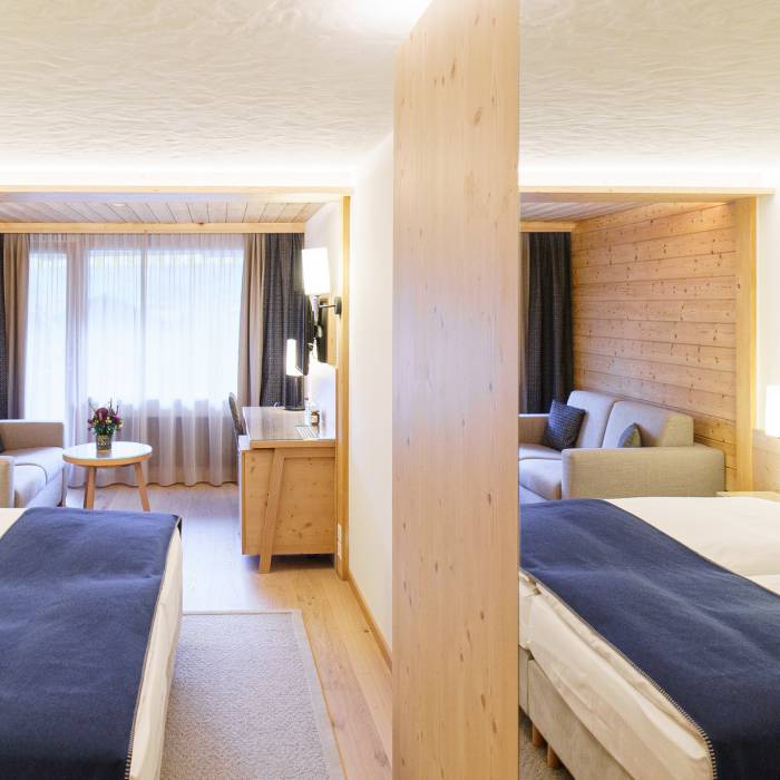 Doppelzimmer des Hotel Gstaaderhof in Gstaad