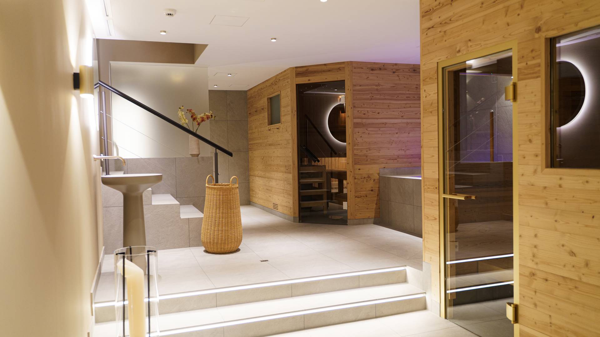 Espace bien-être avec sauna et sanarium