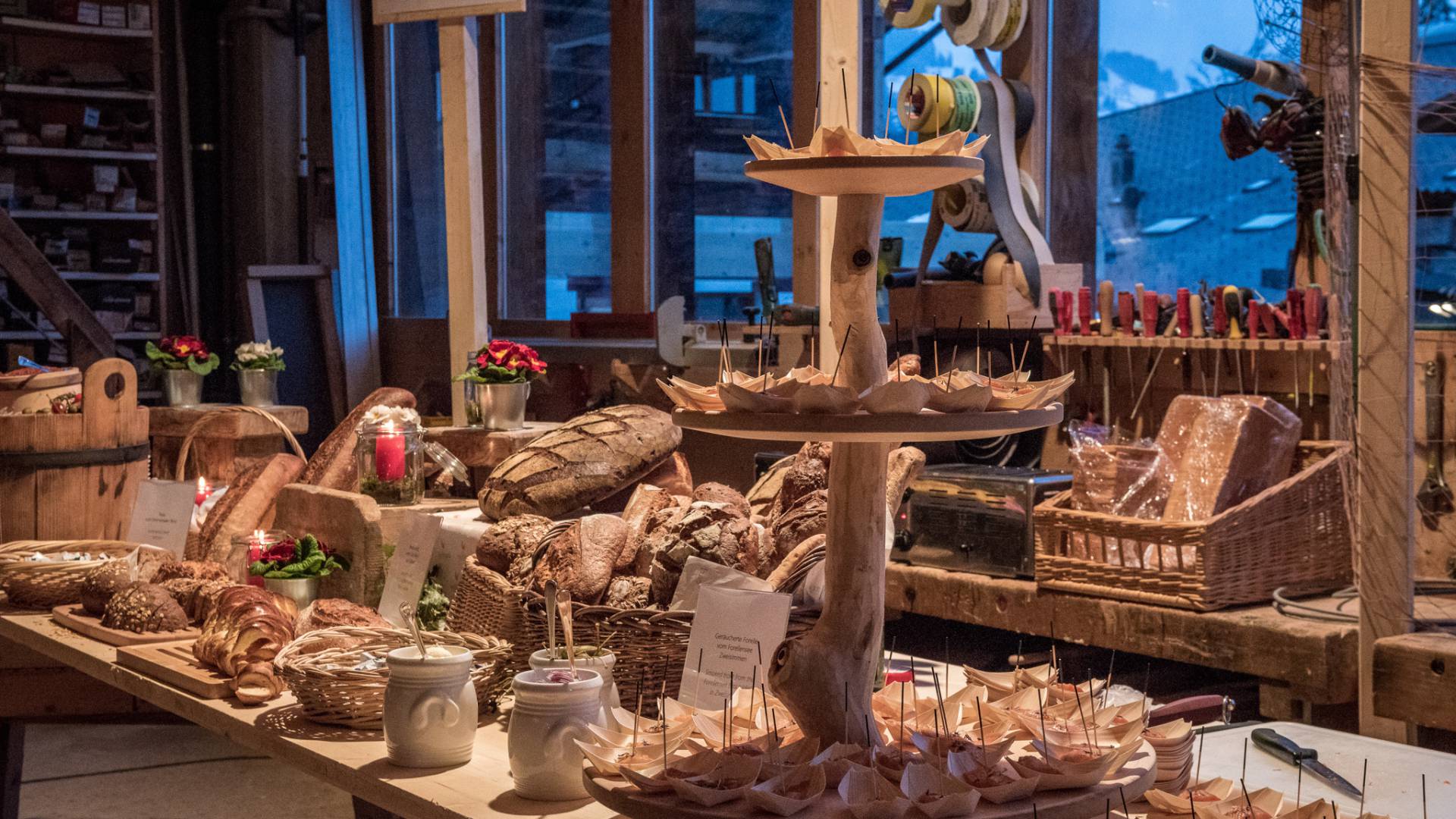 Frühstücksbuffet im Hotel Gstaaderhof