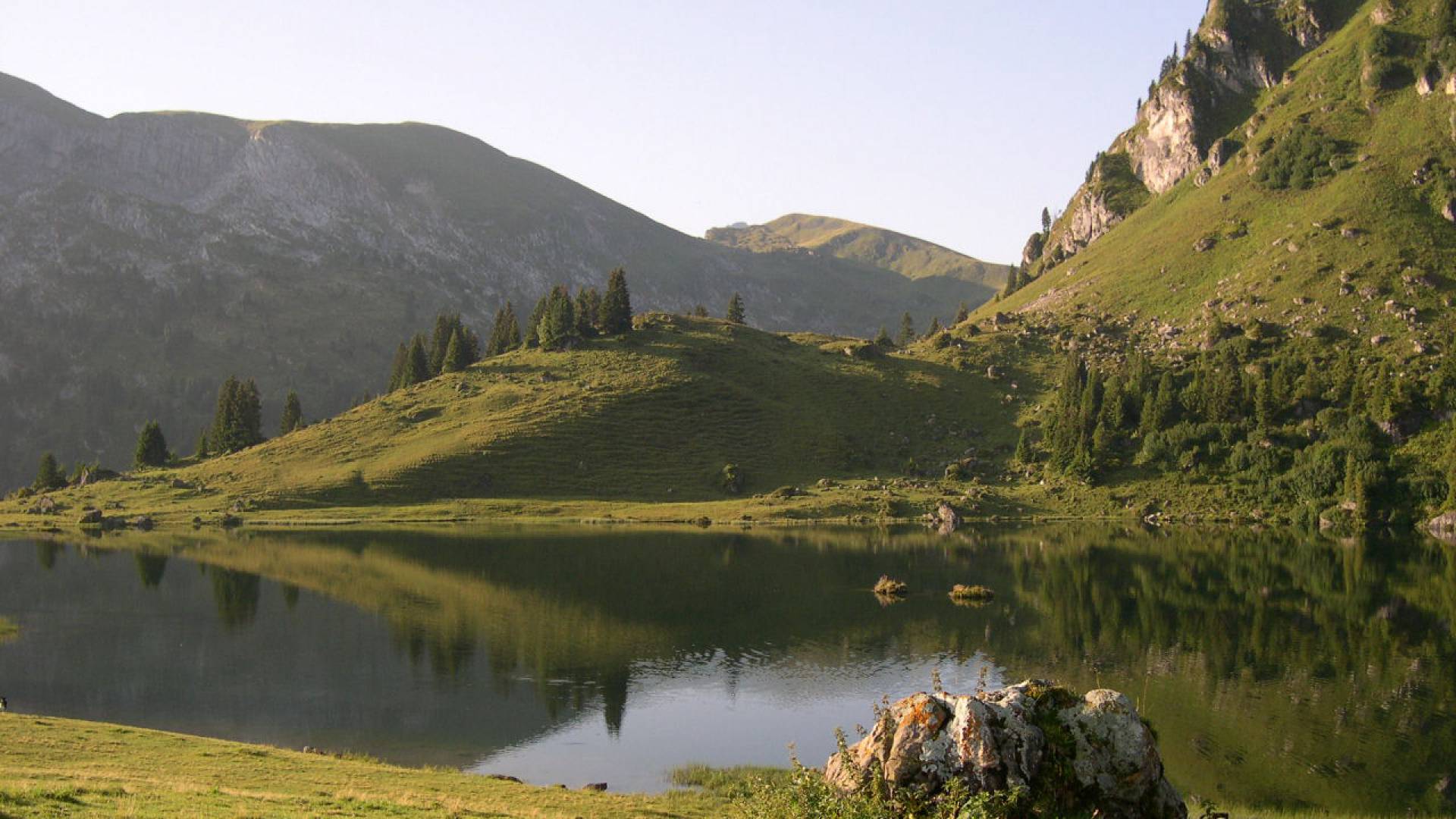 Seebergsee in Gstaad in der Schweiz