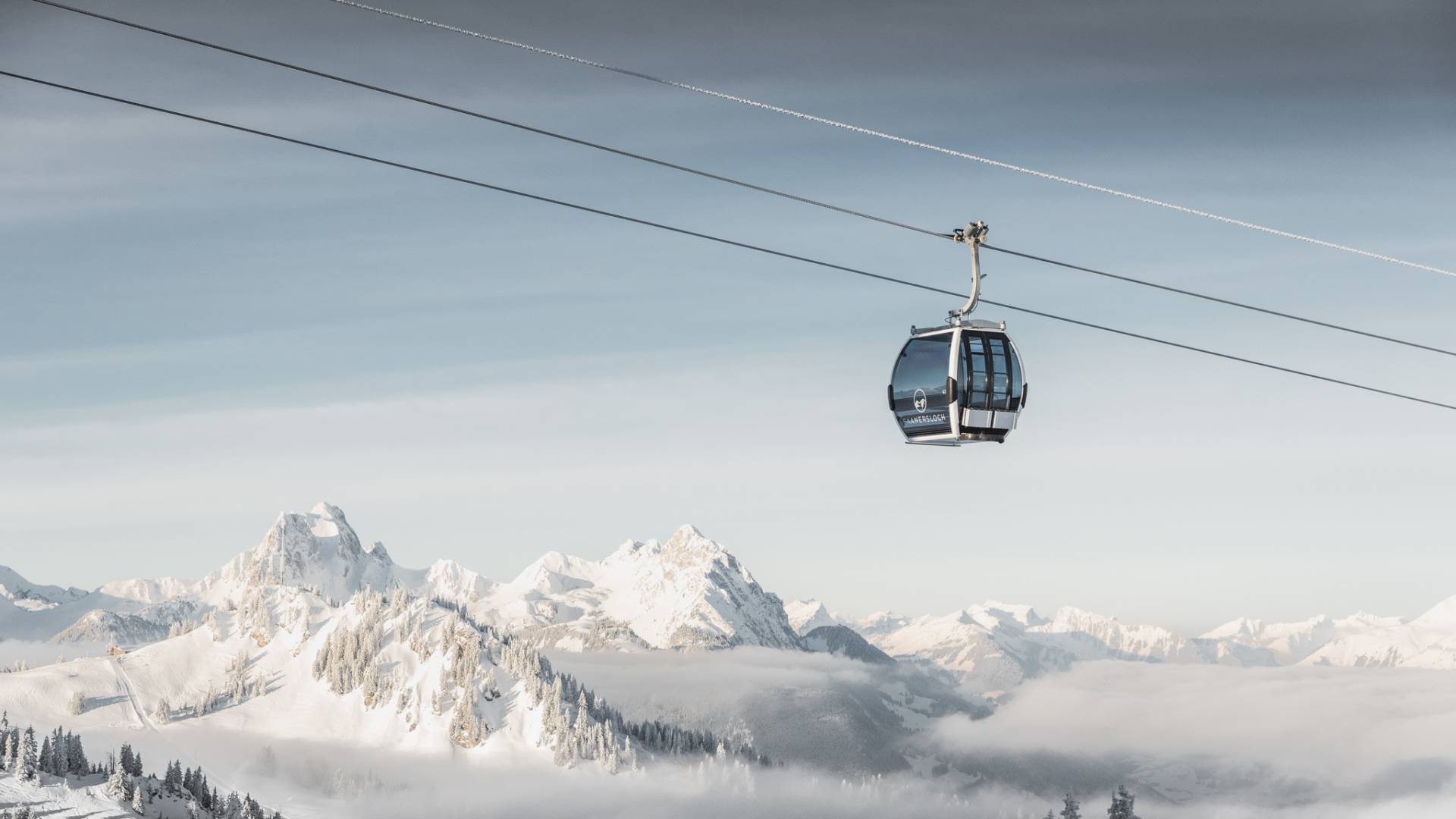 Skilift Saanersloch in Gstaad in der Schweiz