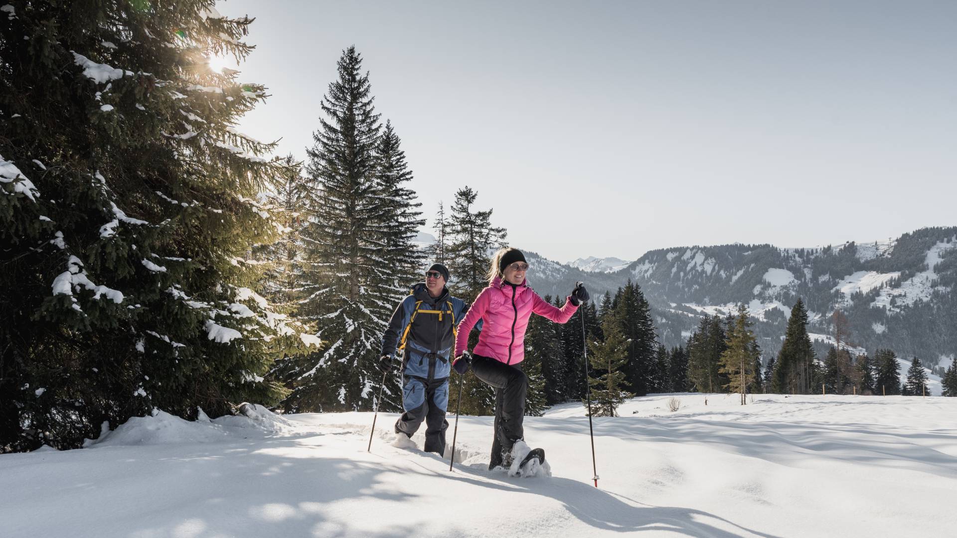 Schneeschuhwandern in Gstaad